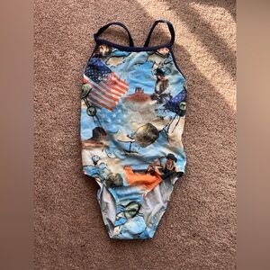 TYR Diamondback American History Star Spangled Freedom Patriotic Suit 28 RARE